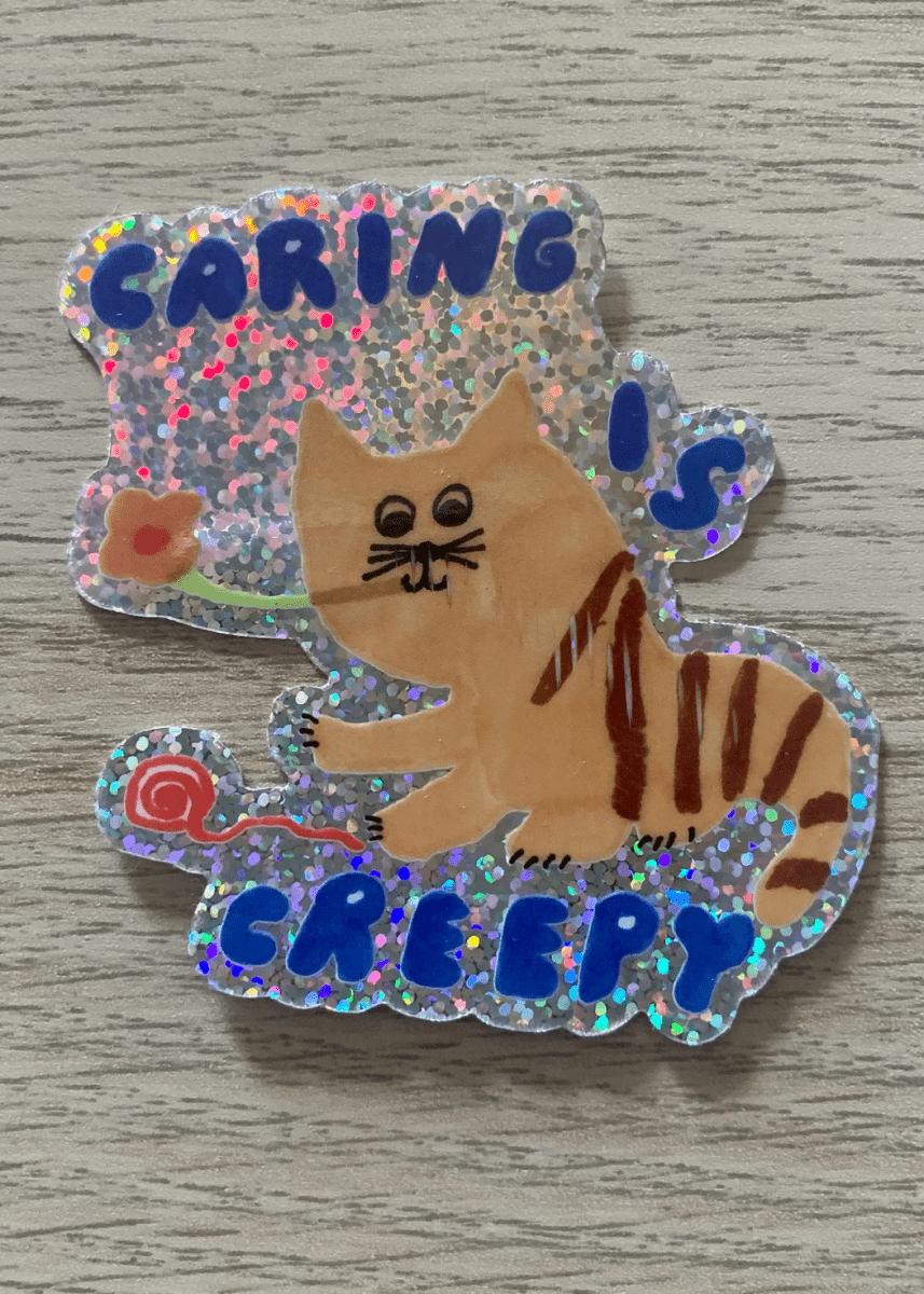Autocollant Caring is Creepy Sandwitch Shop - Ex - voto