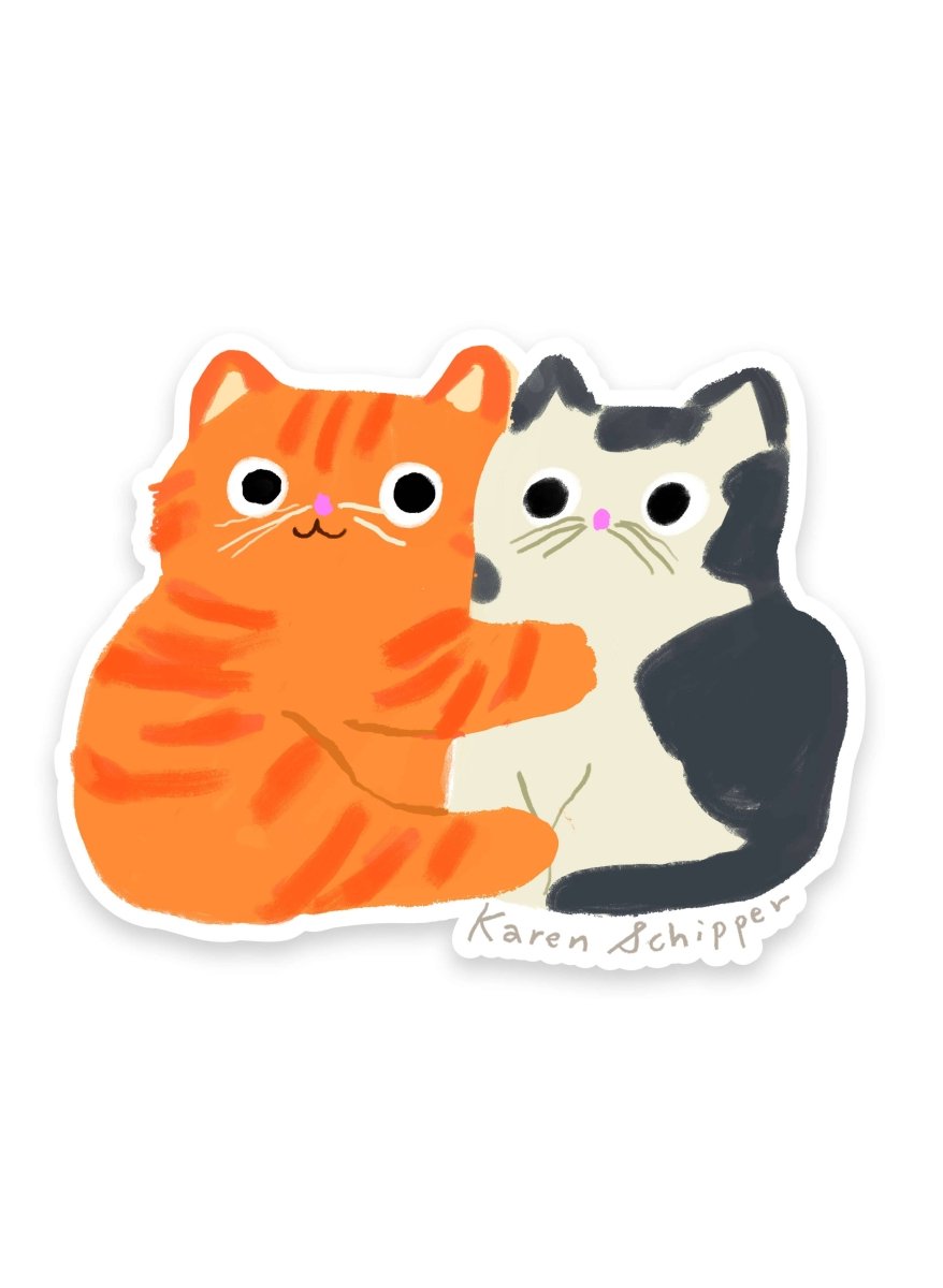 Autocollant Cat Hug Karen Schipper - Ex-voto