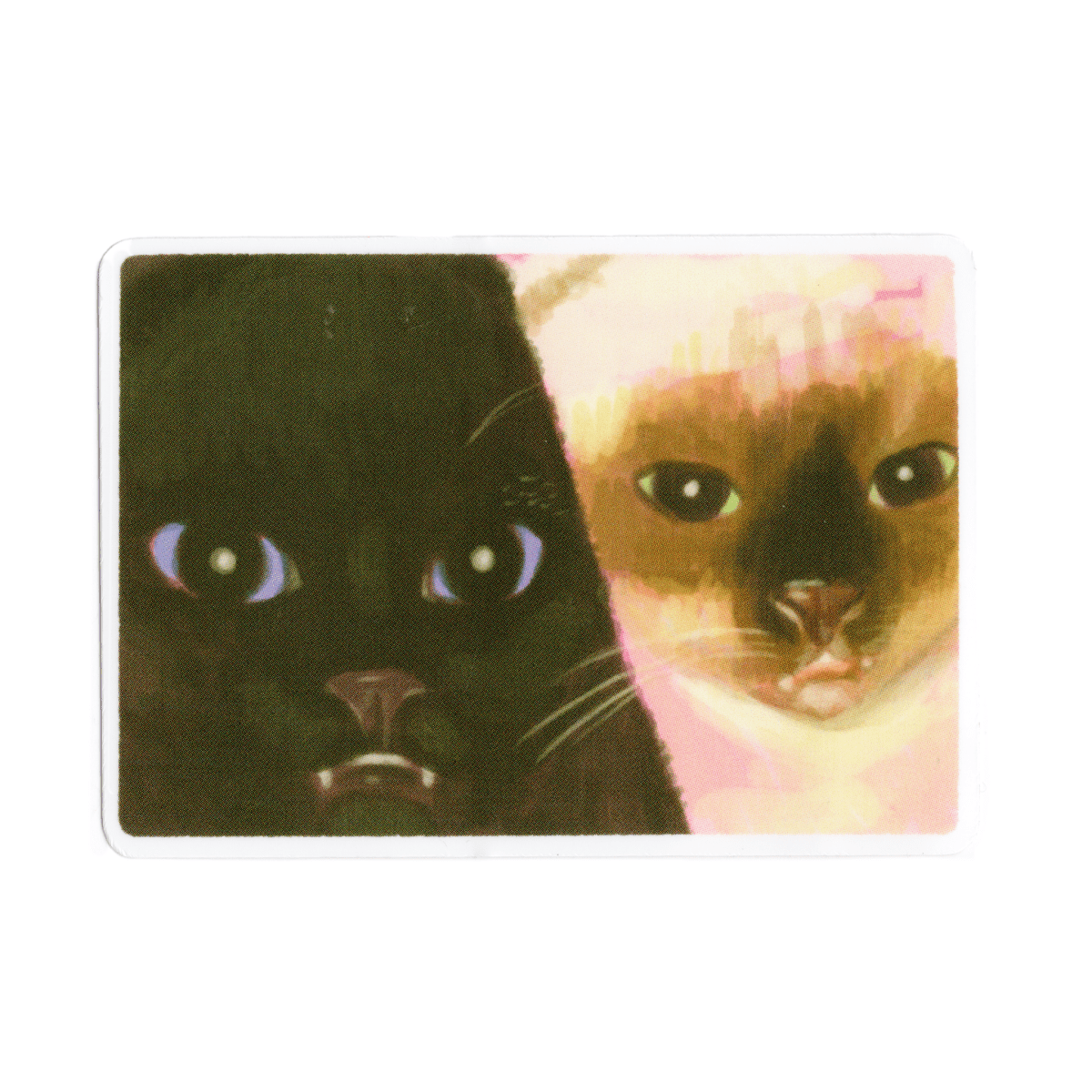 Autocollant Chats Selfies Rags Af - Ex - voto
