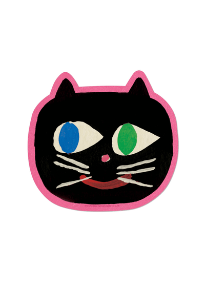 Autocollant Cool Cat Red Cap Cards - Ex - voto