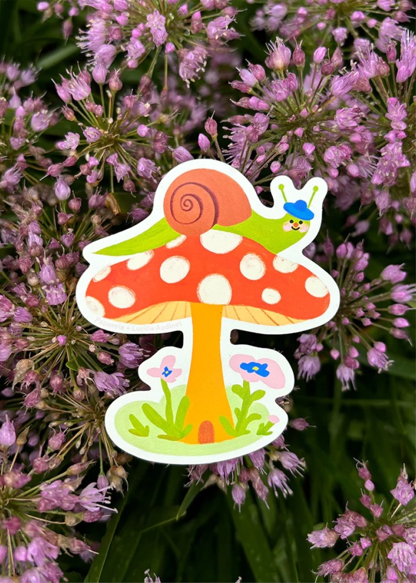 Autocollant Escargot Paperole - Ex - voto