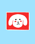 Autocollant Floramaille Chien - Ex-voto