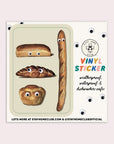 Autocollant Googly Bread Stay Home Club - Ex - voto