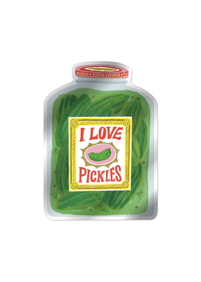 Autocollant I Love Pickles Red Cap Cards - Ex - voto