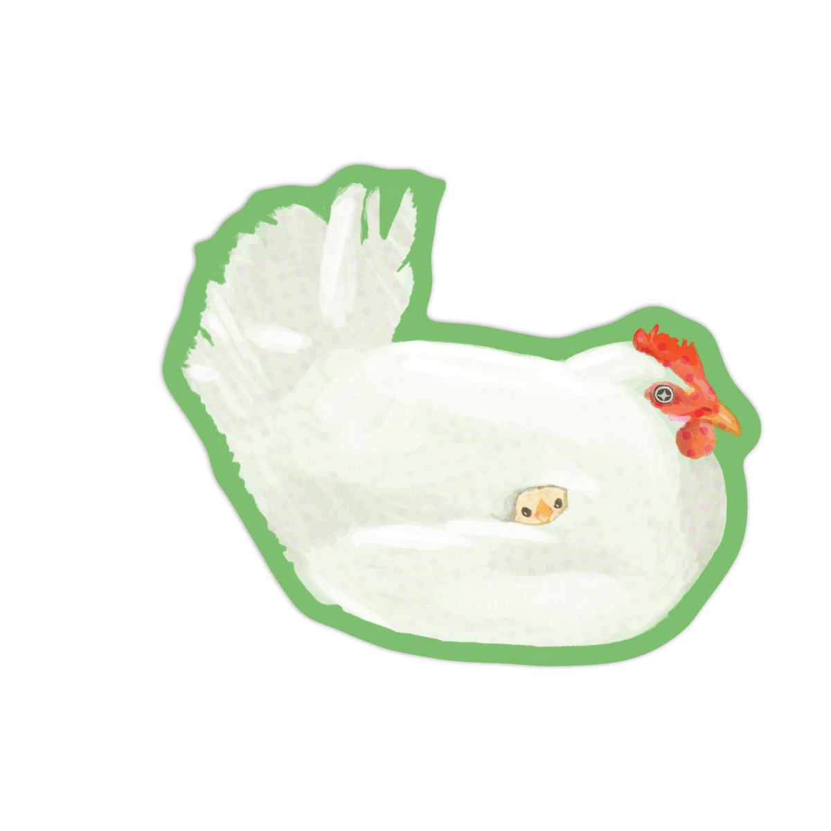 Autocollant Maman Poule Rags Af - Ex-voto