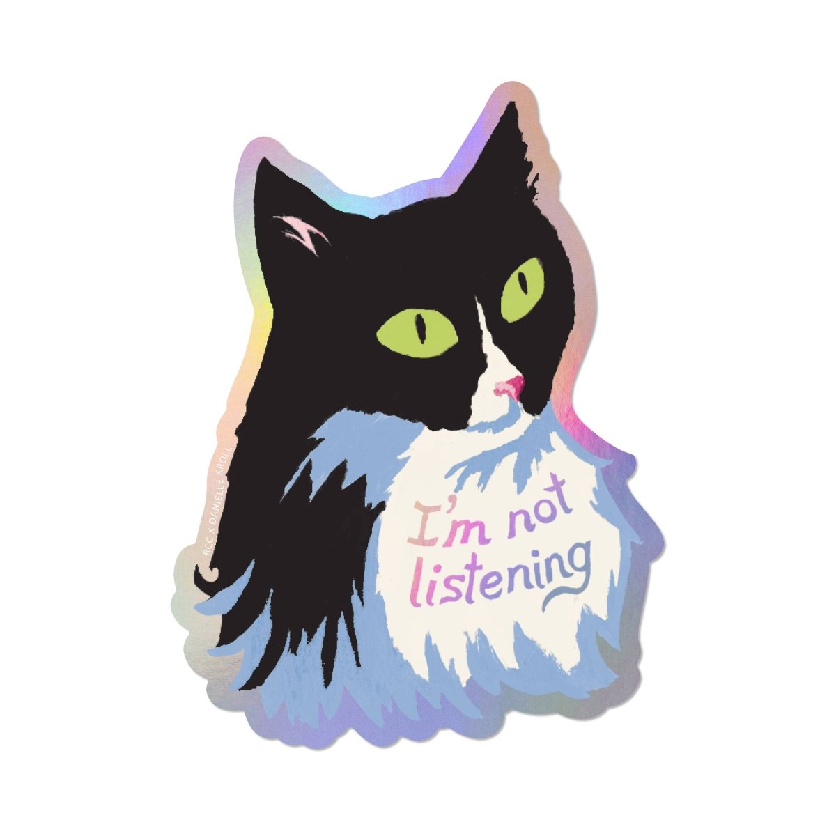 Autocollant Not Listening Red Cap Cards - Ex - voto