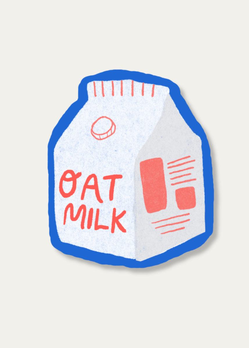 Autocollant Oat Milk Mel Andrel - Ex - voto