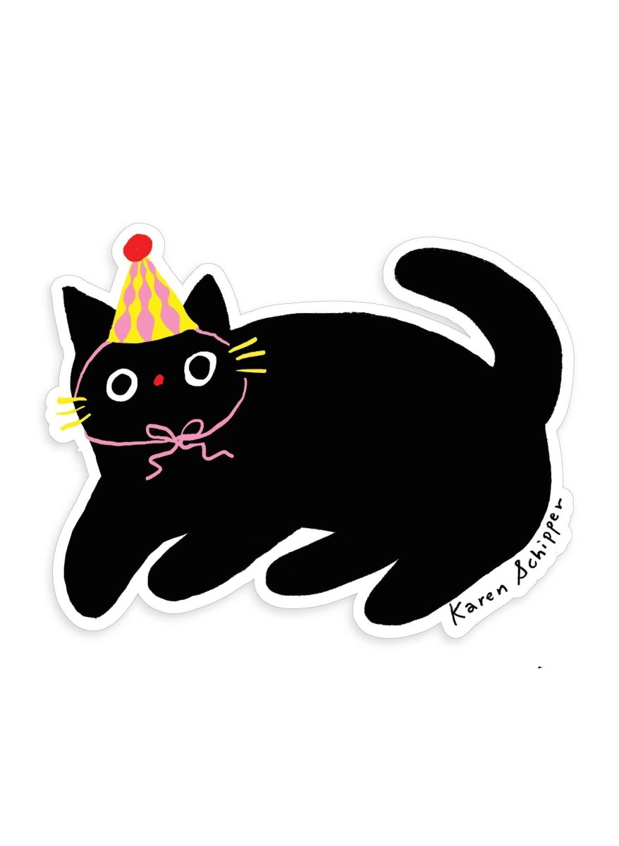 Autocollant Party Cat Karen Schipper - Ex-voto