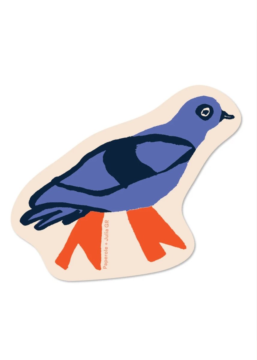 Autocollant Pigeon Paperole - Ex - voto