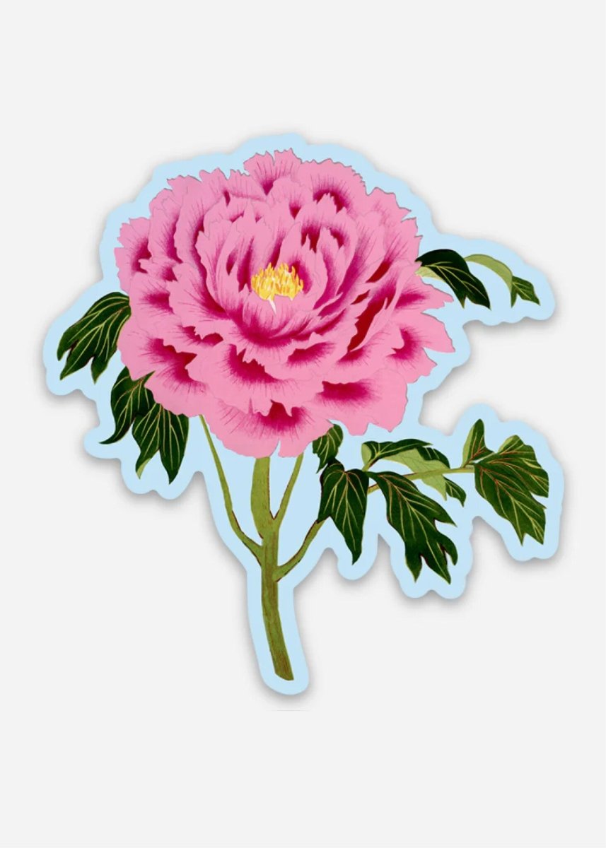 Autocollant Pivoine Stay Home Club - Ex - voto