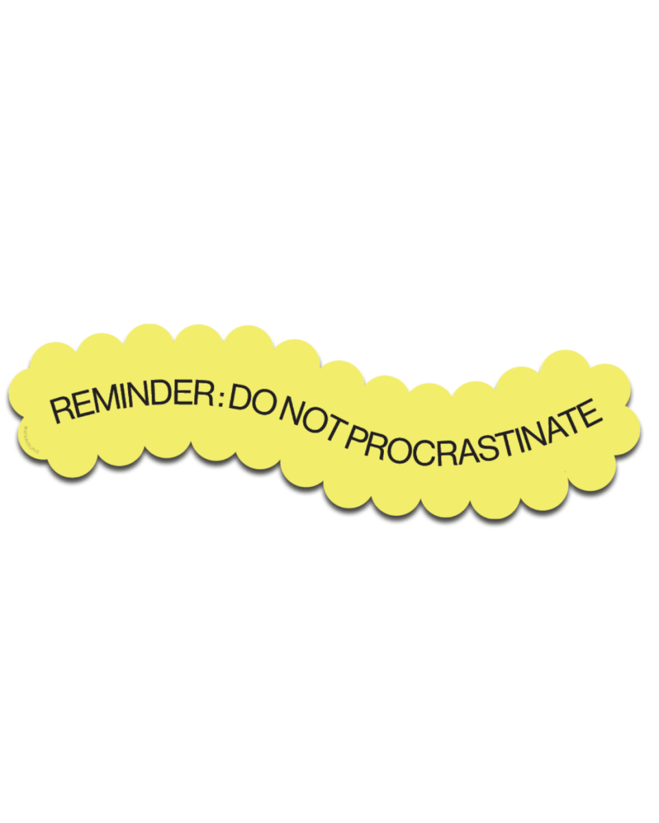 Autocollant Procrastinate AYSA - Ex - voto