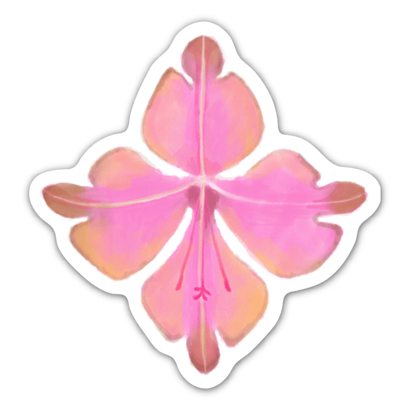 Autocollant Une Fleur Rose! Rags Af - Ex-voto