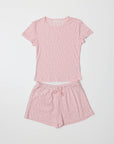 T-Shirt Pointelle Cherie Rose All Row