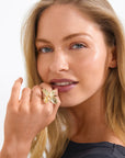 Bague Ajustable Fleur Trace Pilgrim - Ex-voto