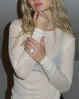 Bague Ajustable Marea Argent Adda Studio - Ex-voto
