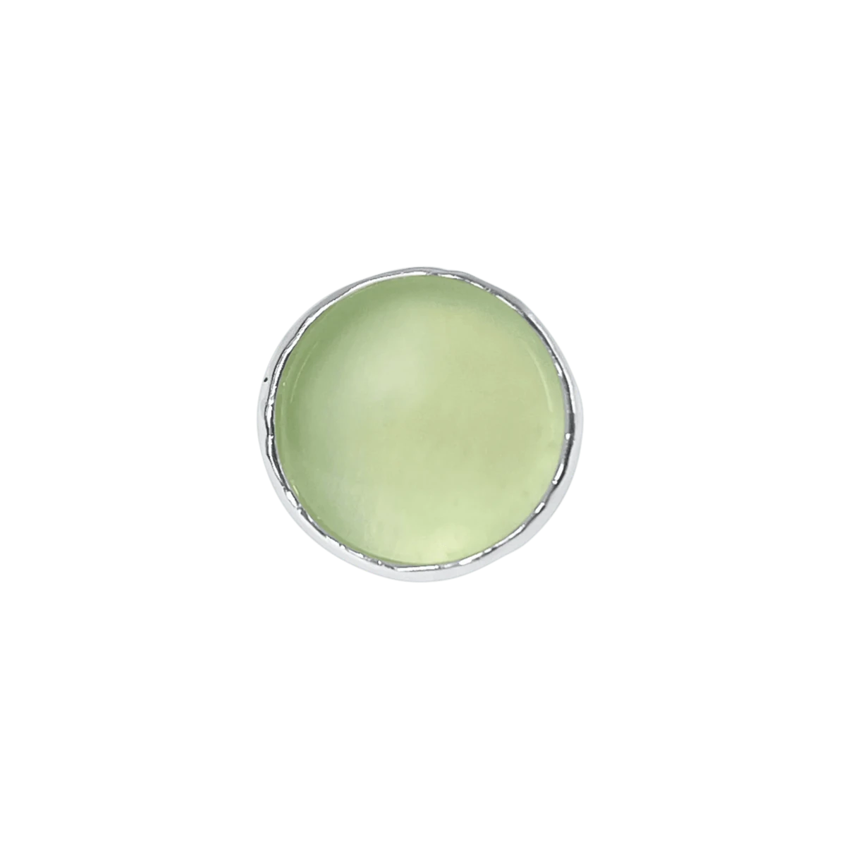 Bague Ajustable Terra Argent Prehnite Adda Studio - Ex-voto