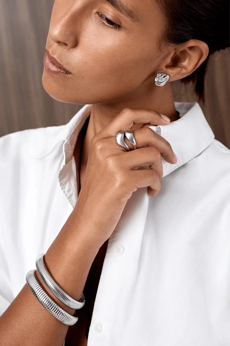 Bague Soho Twenty Compass Argent - Ex - voto