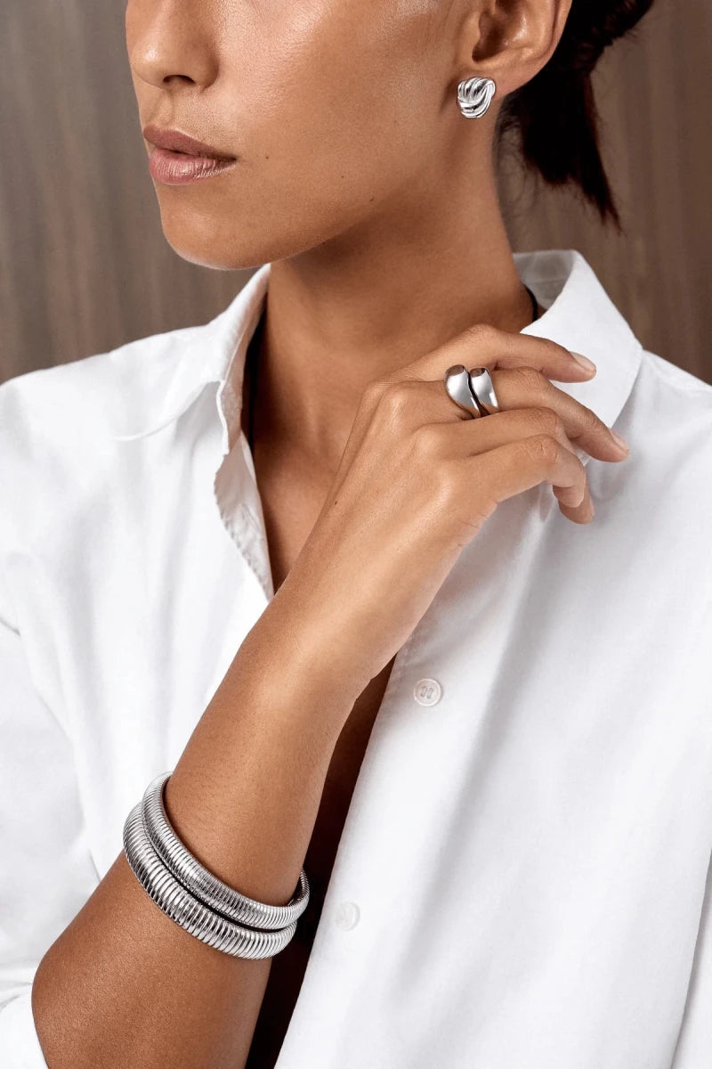 Bague Soho Twenty Compass Argent - Ex - voto