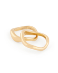 Bagues Ensemble de 2 Curve Twenty Compass Or - Ex - voto