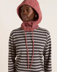 Balaclava Torsades Damson Madder Bourgogne - Ex - voto