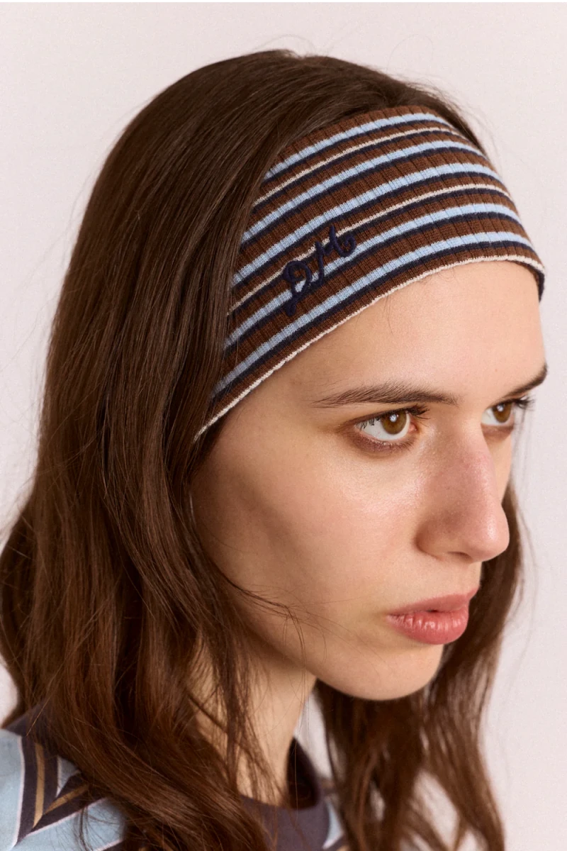 Bandeau à Cheveux Orianna Damson Madder - Ex-voto