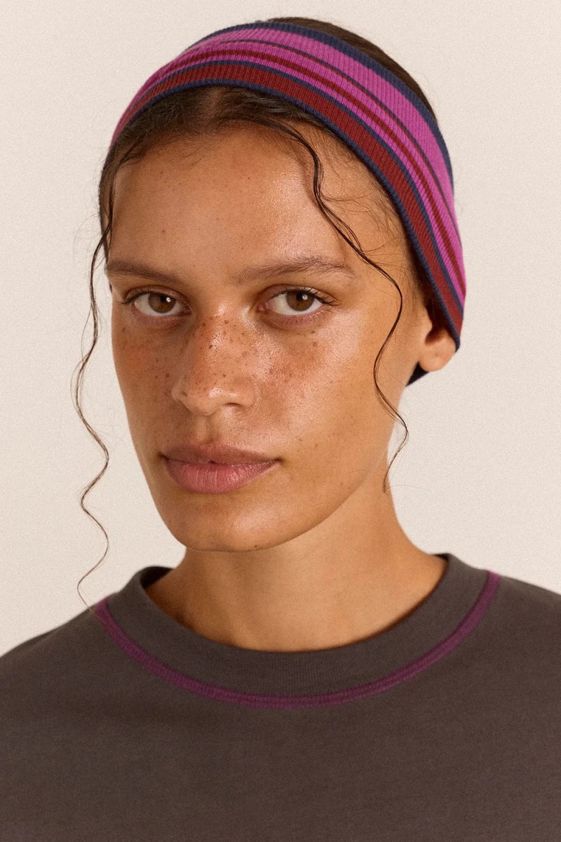 Bandeau à Cheveux Viola Damson Madder - Ex-voto