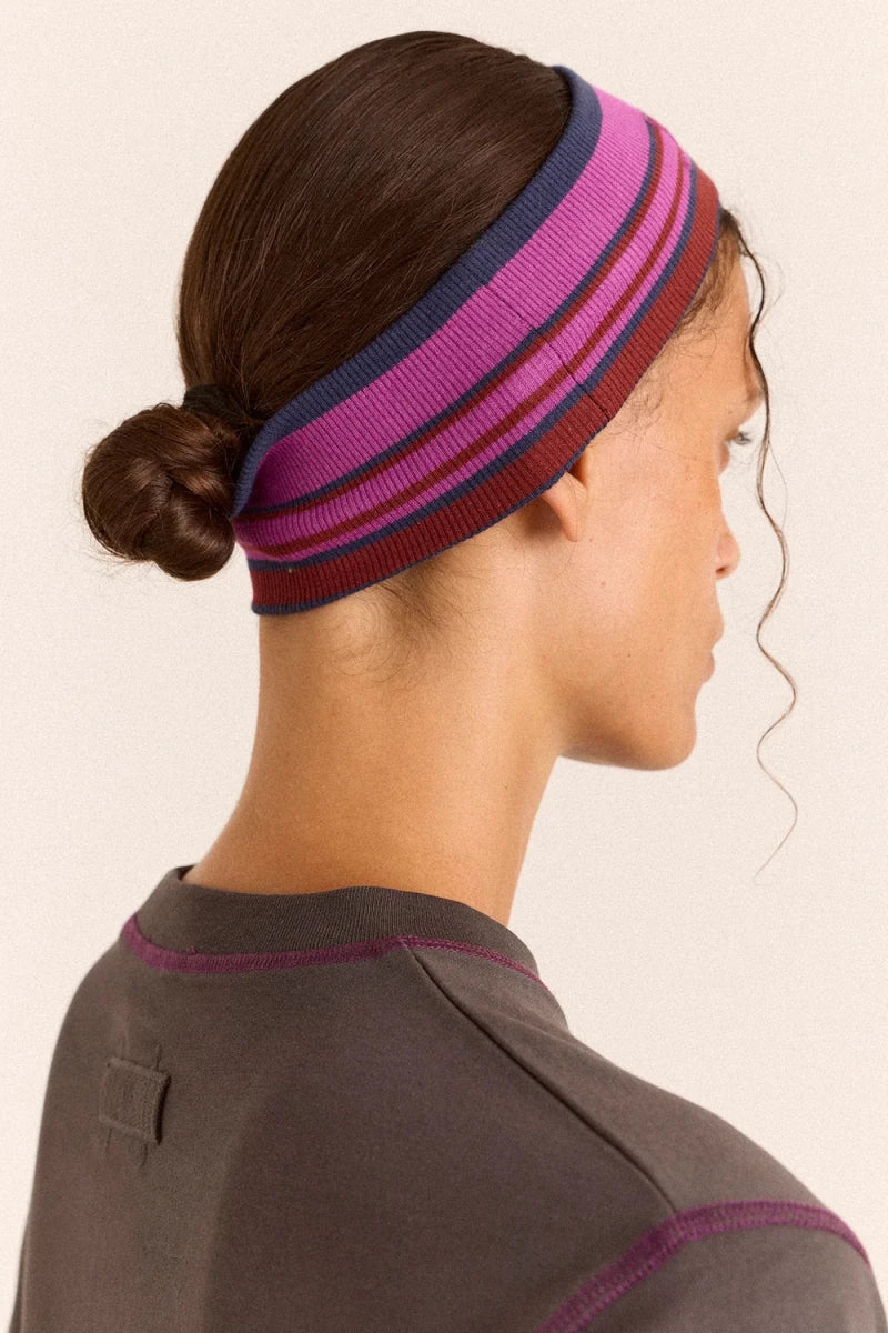 Bandeau à Cheveux Viola Damson Madder - Ex-voto