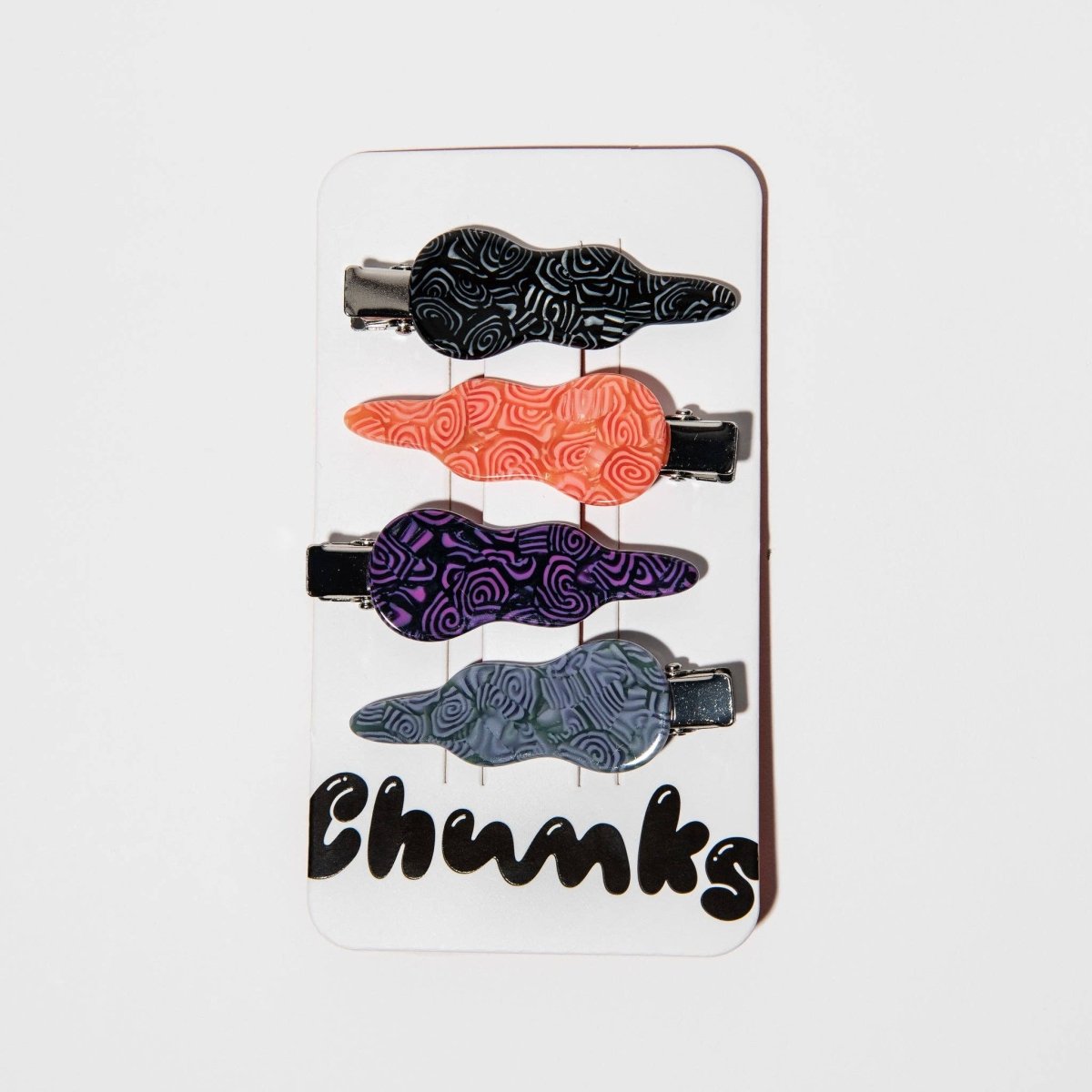 Barrettes Ensemble de 4 Ophelia Chunks - Ex - voto