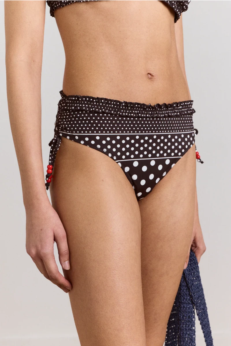 Bas de Maillot Cove Spot Stripe Damson Madder - Ex - voto