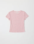 T-Shirt Pointelle Cherie Rose All Row