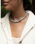 Monk & Anna Sky Blue Bead Necklace