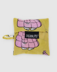 Small Baggu Reusable Bag Puffer Snoopy Pink