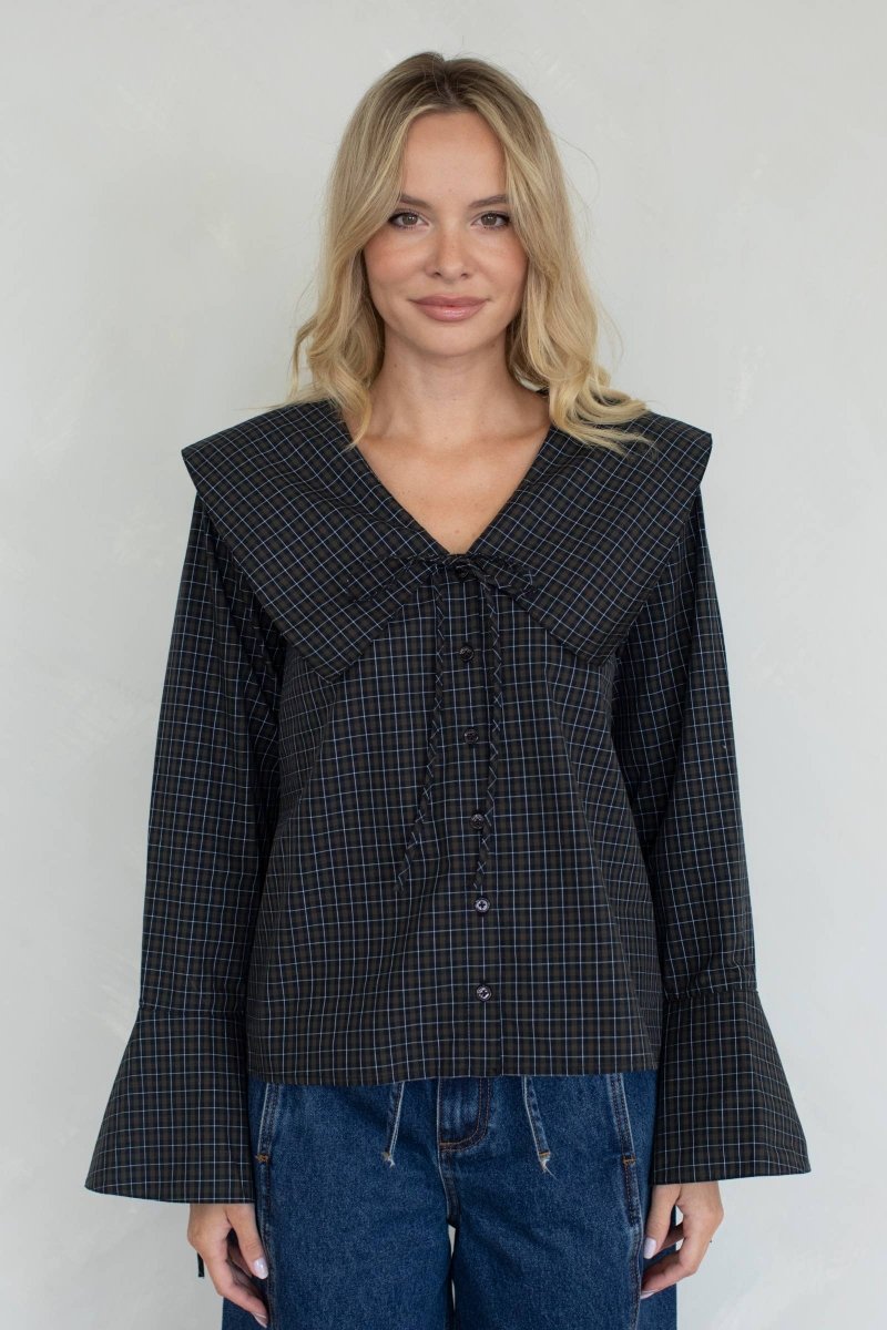 Blouse Brielle Things Between Bleu Marin - Ex - voto