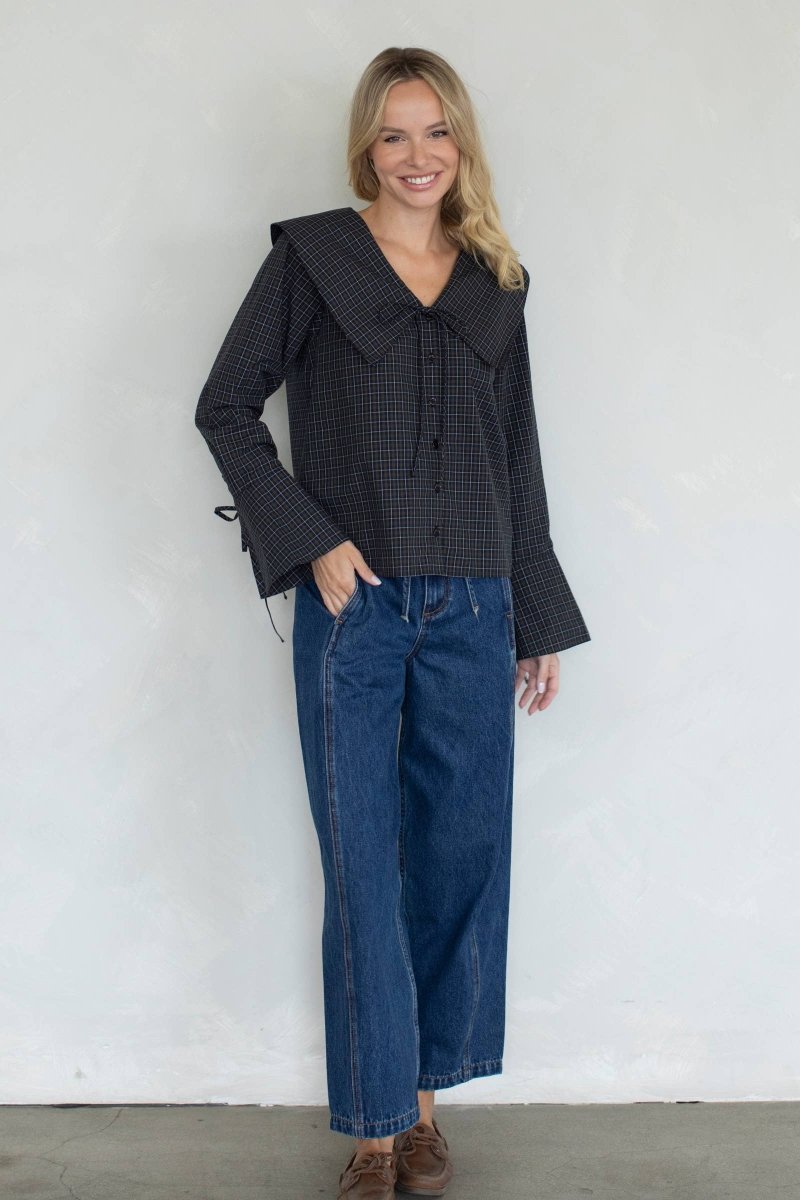 Blouse Brielle Things Between Bleu Marin - Ex - voto