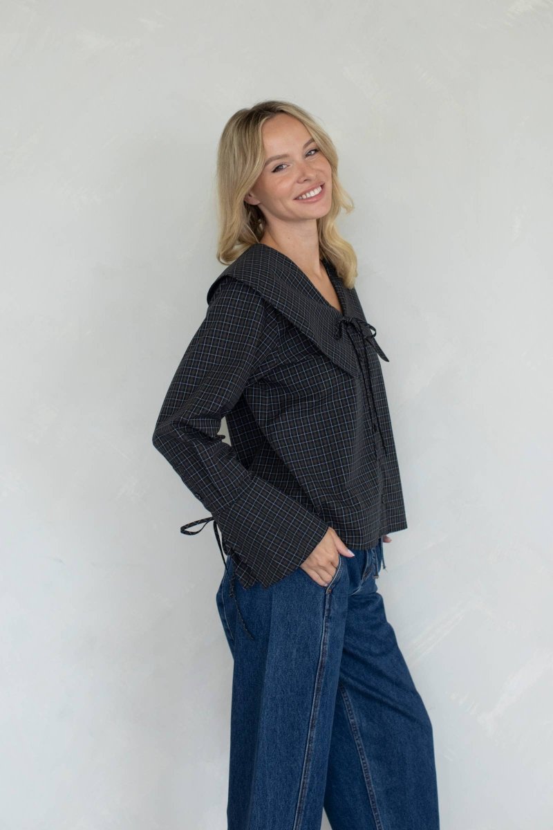 Blouse Brielle Things Between Bleu Marin - Ex - voto