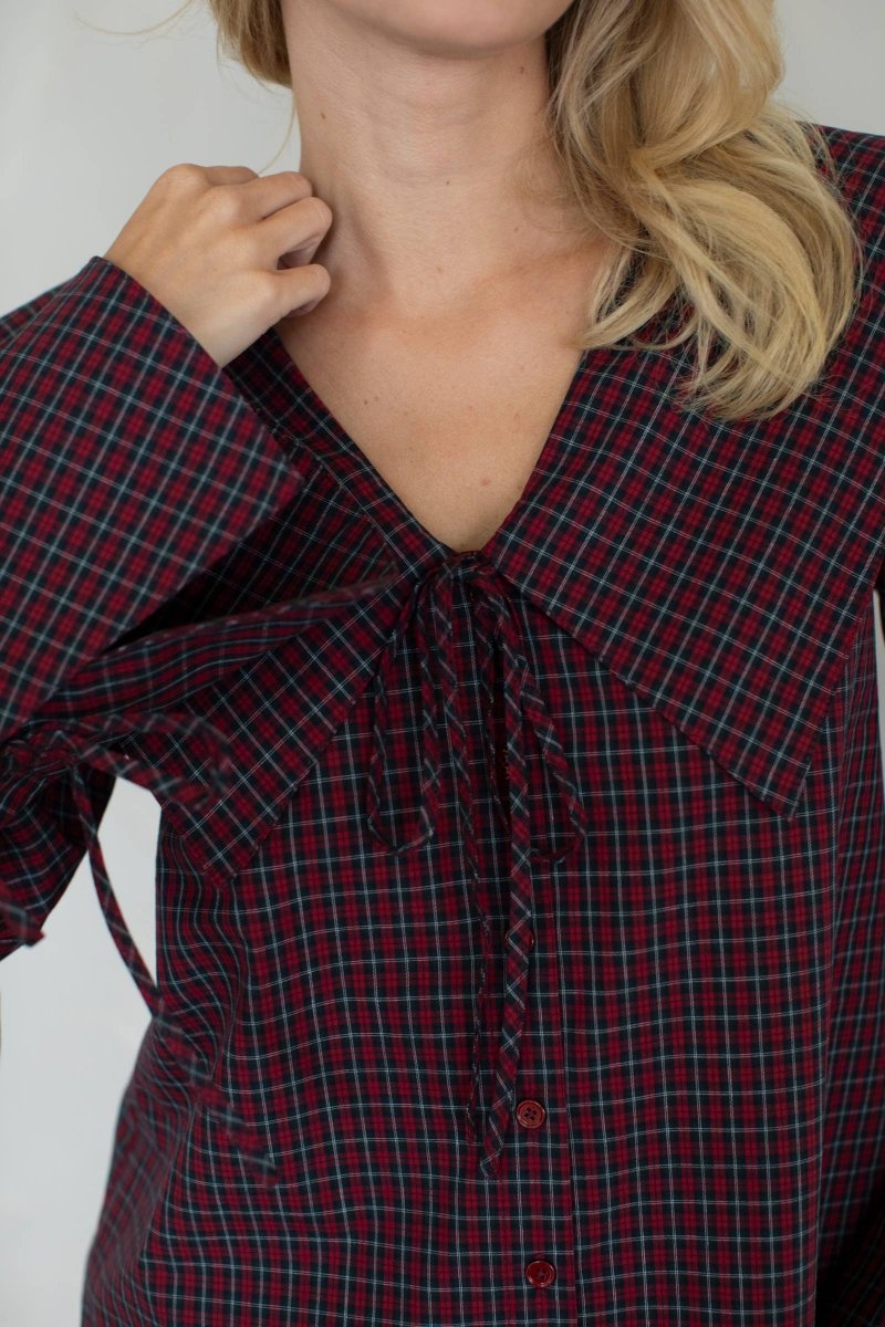 Blouse Brielle Things Between Bourgogne - Ex - voto