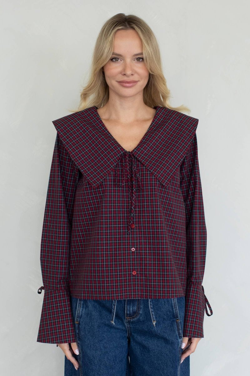 Blouse Brielle Things Between Bourgogne - Ex - voto