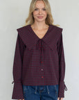 Blouse Brielle Things Between Bourgogne - Ex - voto