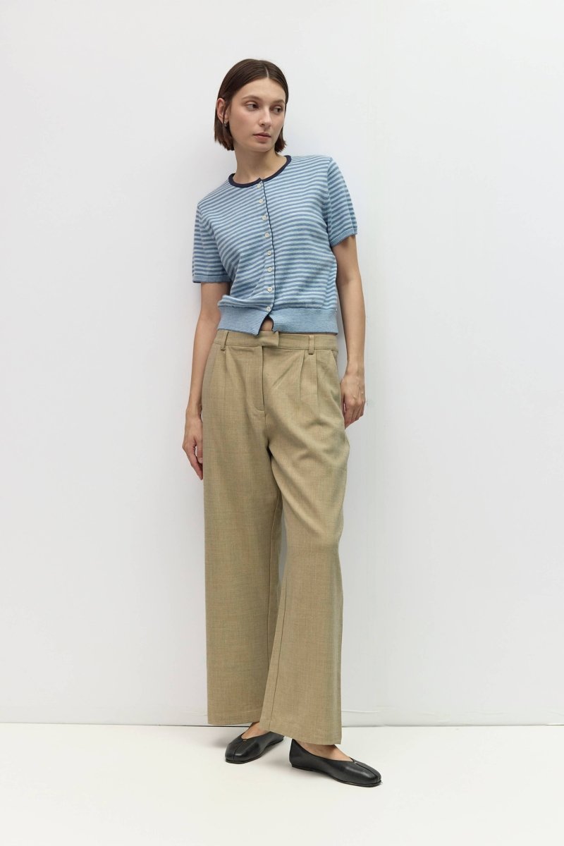 Blouse Faye Rayures Bleues All Row - Ex-voto