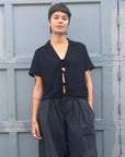 Blouse Noeuds Nico NLT Noire - Ex - voto