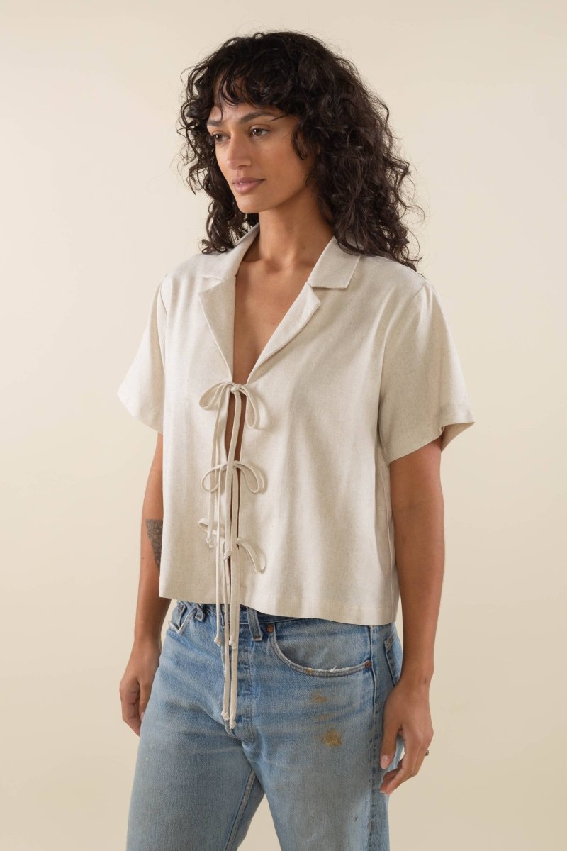 Blouse Noeuds Nico NLT Noire - Ex - voto