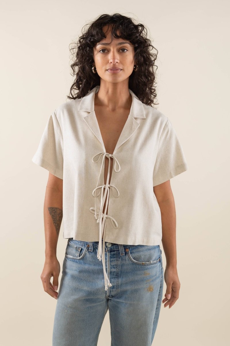 Blouse Noeuds Nico NLT Noire - Ex - voto