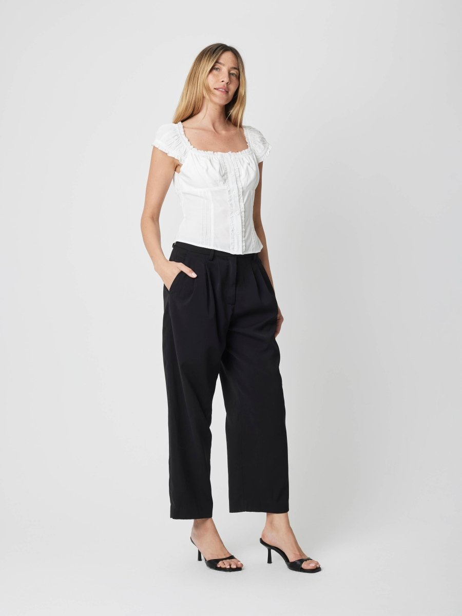 Blouse Raina Blanche All Row - Ex - voto