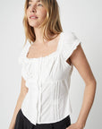 Blouse Raina Blanche All Row - Ex - voto