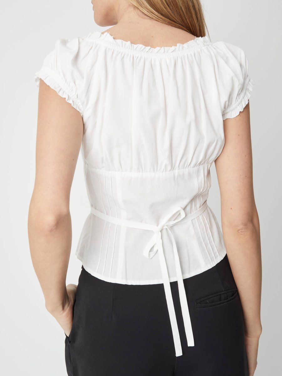 Blouse Raina Blanche All Row - Ex - voto