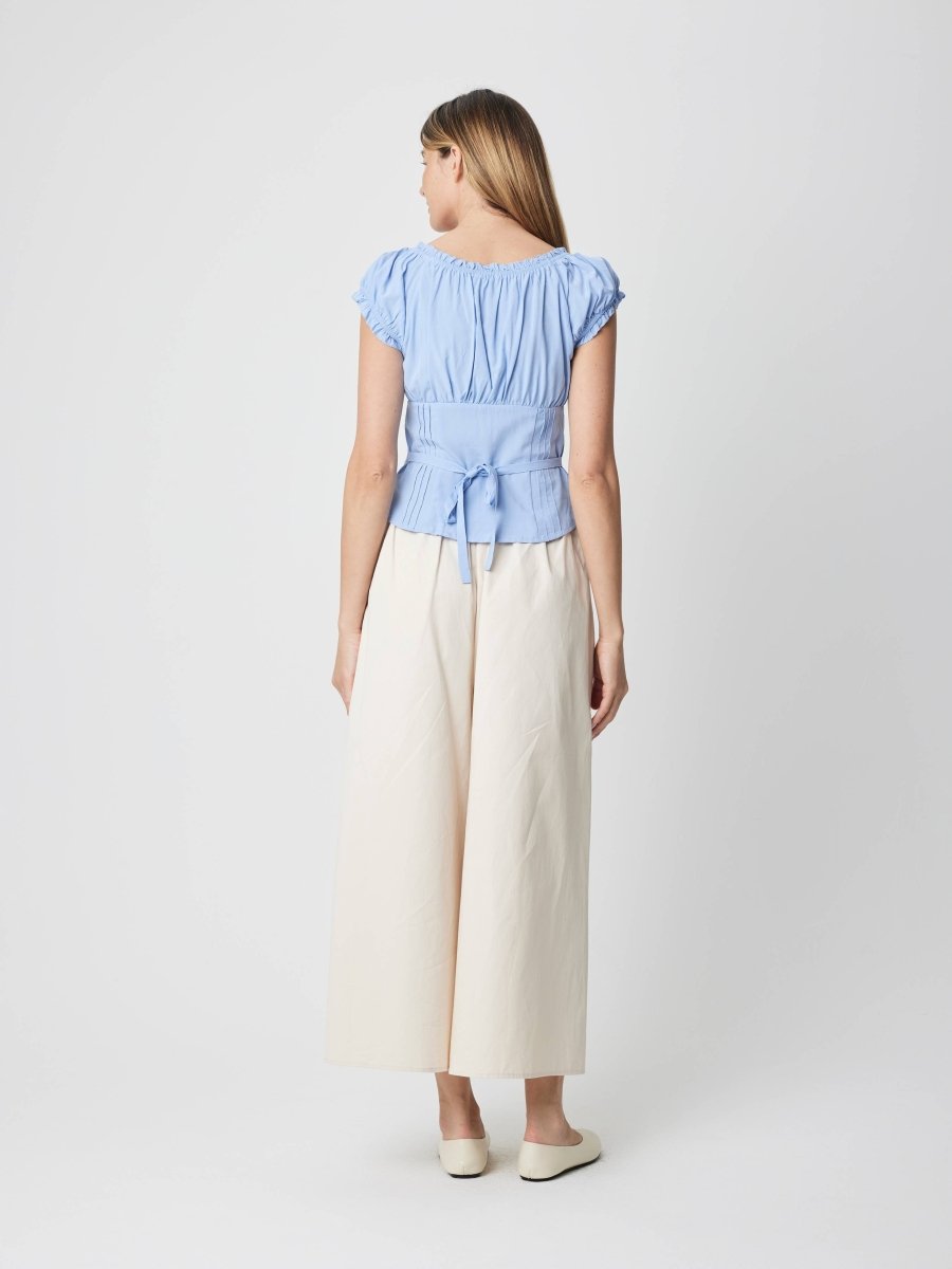 Blouse Raina Bleue All Row - Ex - voto