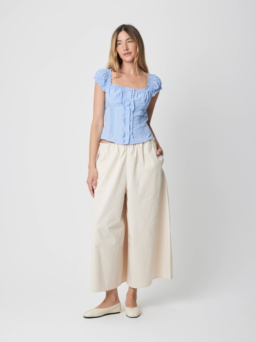 Blouse Raina Bleue All Row - Ex - voto