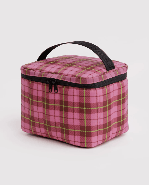 Boîte à Lunch Puffy Baggu Azalea Pink Tartan - Ex-voto