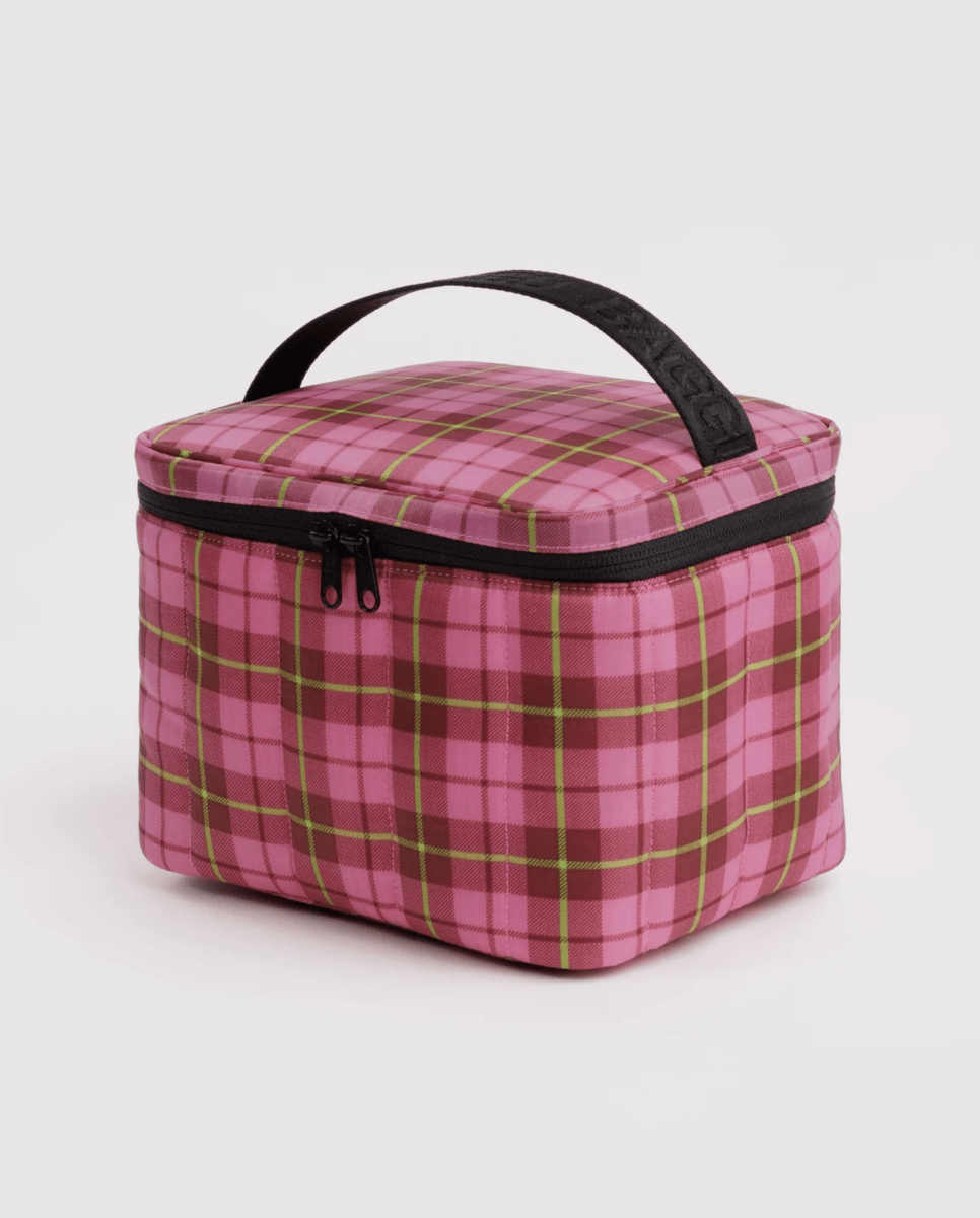 Boîte à Lunch Puffy Baggu Azalea Pink Tartan - Ex-voto