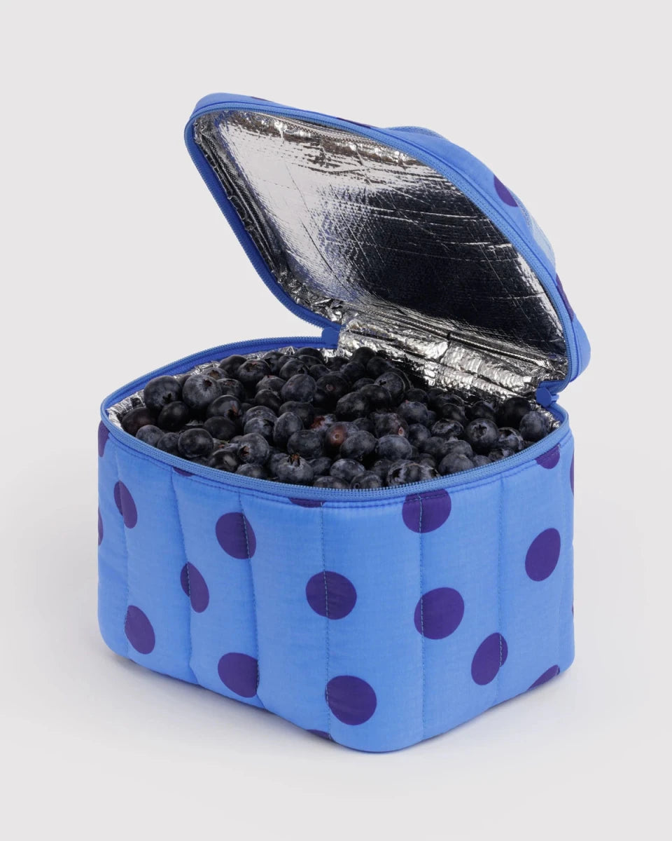 Boîte à Lunch Puffy Baggu Blue Polka Dot - Ex-voto